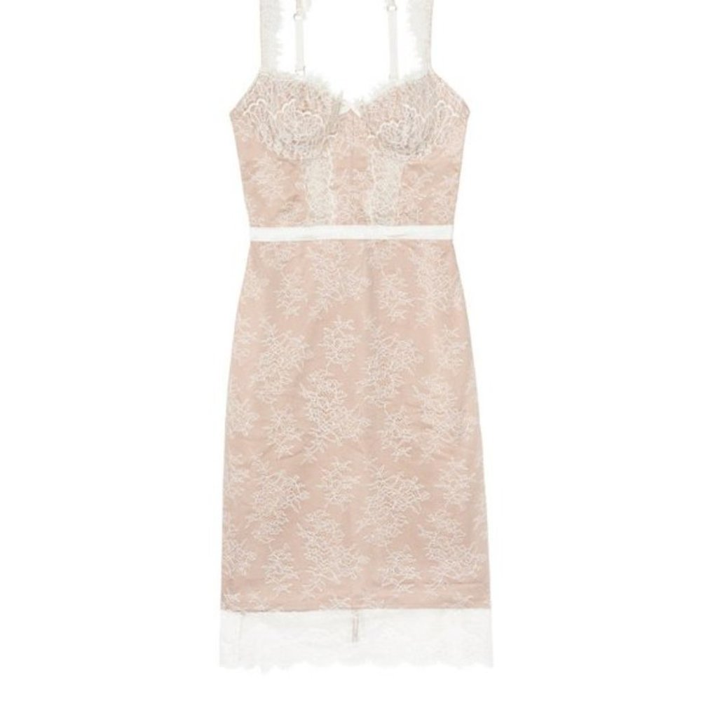 New VS Wicked Balconette Lace Slip Corset Dress - Picture 4 of 7